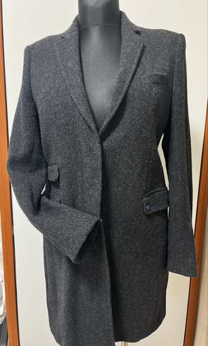 Płaszcz WEŁNA 100% Superdry x Timothy Everest r. L UK 4