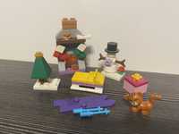Lego Friends minizestaw świąteczny bałwan choinka kot stan dobry