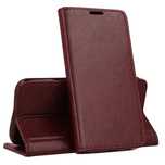 Etui Z Klapką Magnetic Do Xiaomi Redmi Note 9S / Pro / Pro Max Czerw