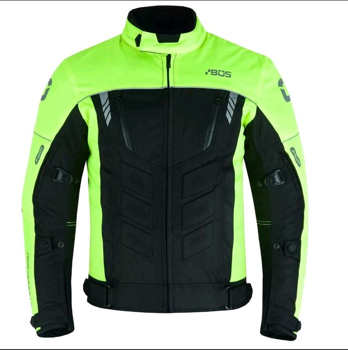 Casaco Hi-viz 3 camadas c/proteções ventilado mota scooter novo