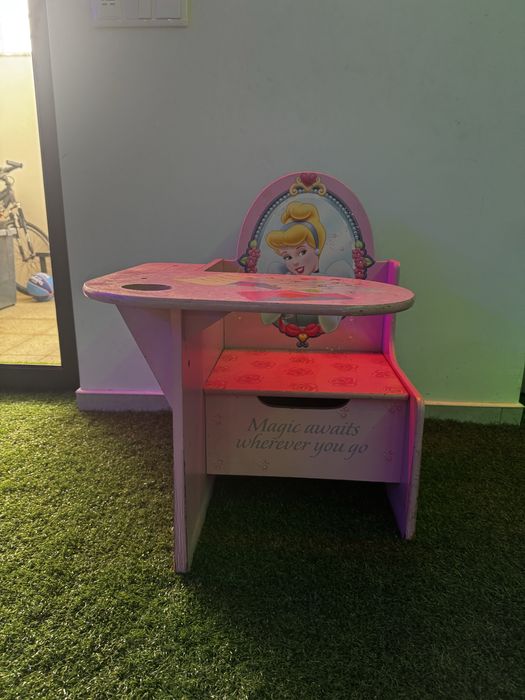 Cadeira com secretaria em madeira Disney