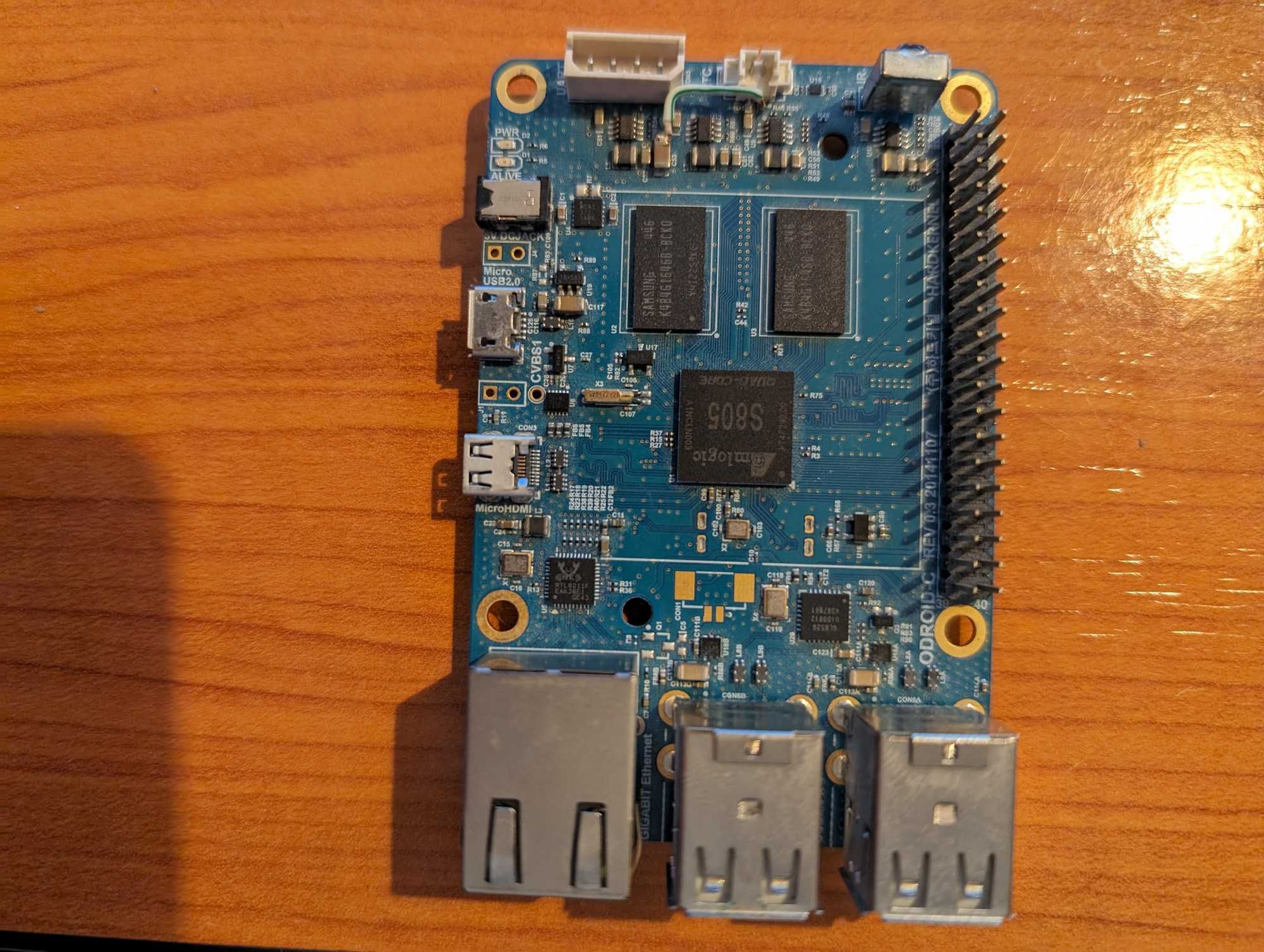 Odroid C1 sem fonte de alimentação