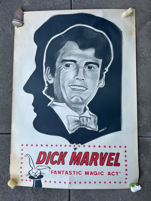 Cartaz de Ilusionismo Raro – Dick Marvel "Fantastic Magic Act