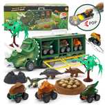 Autka dinozaury 3 sztuk dino samochody dinozaur auta mega zestaw