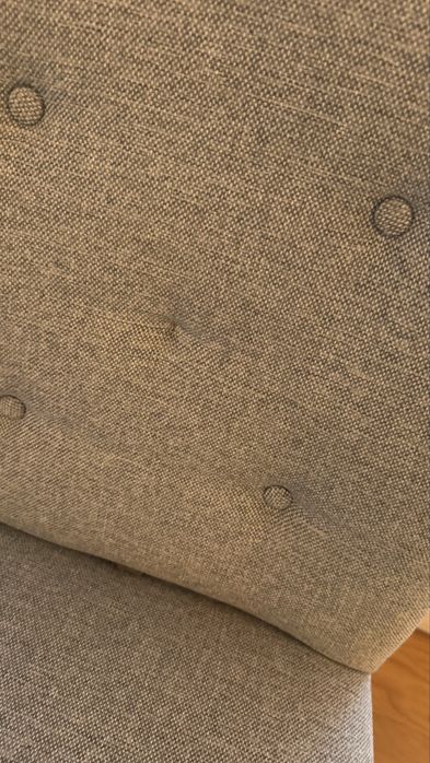 Krzeslo materialowe pikowane. Zestaw 8 krzeseł
