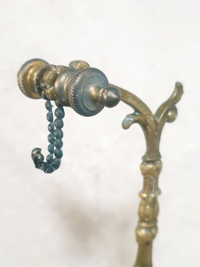 Antigo suporte de relógio de bolso em bronze Sec.XIX