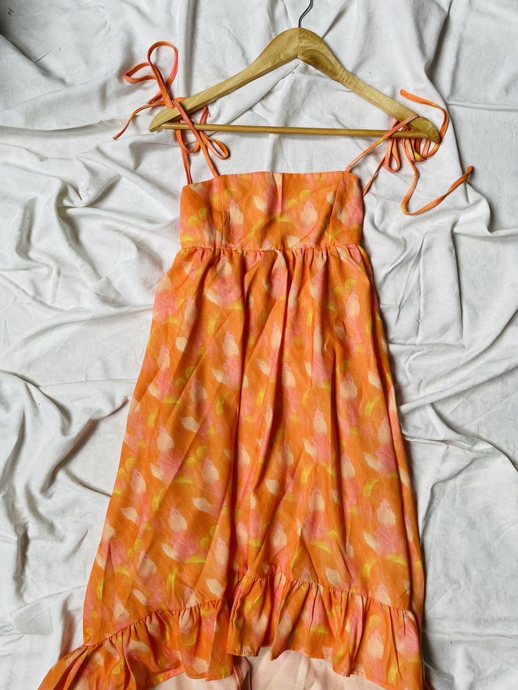 Piękna letnia sukienka pomaranczowa,