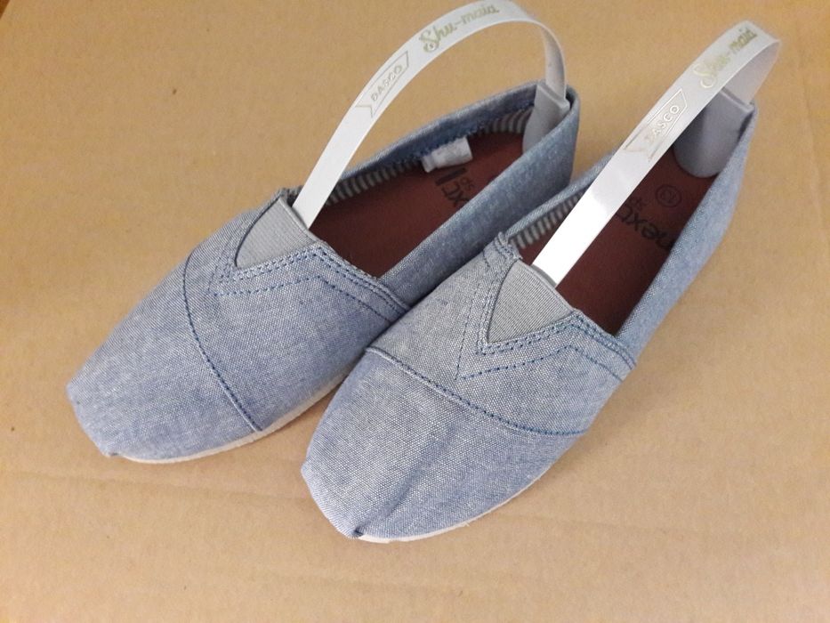 NEXT Nowe espadryle/lekkie buciki denim extra komfort z UK r