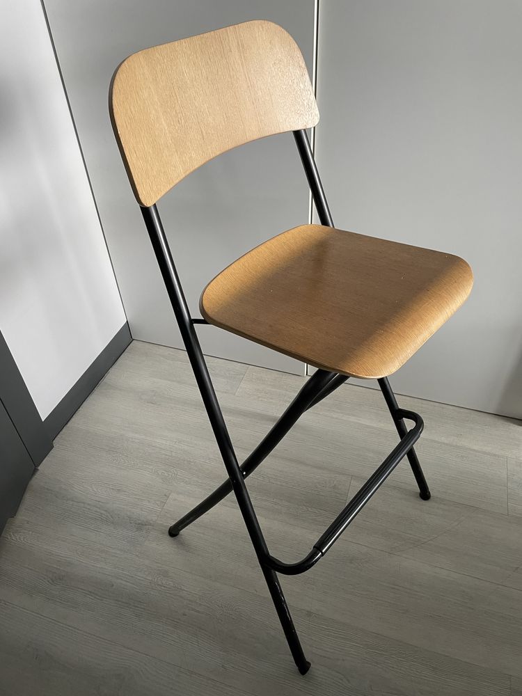 Hoker barowy krzesło składane Ikea Franklin