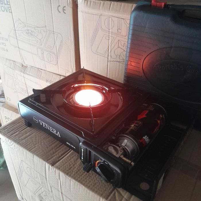 ХИТ! Газовая плита с керамической горелкой под балон и цанговий баллон
