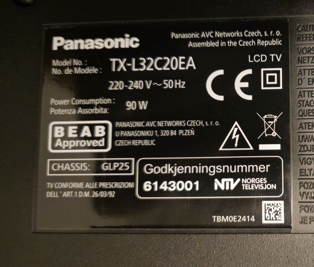 Telewizor Panasonic 32" TX-L32C20EA