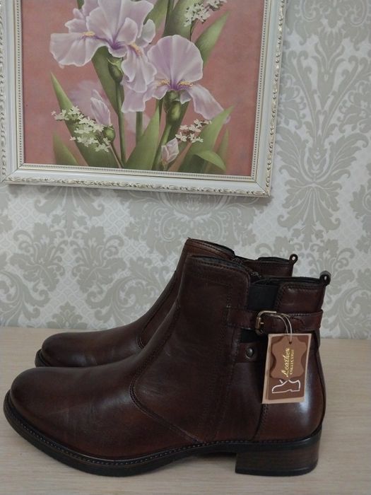 Женские ботинки нат. кожа р.39-2500
