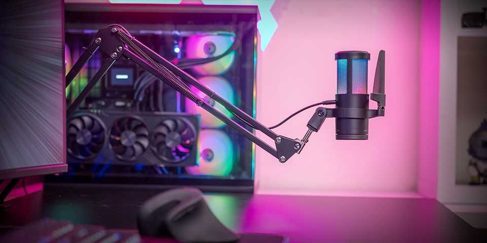 Microfone de estudio - Mars Gaming MIMIC-SC | Com braço Mecânico NOVO*