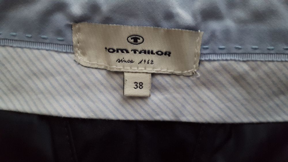 TOM TAILOR granatowe spodnie casual