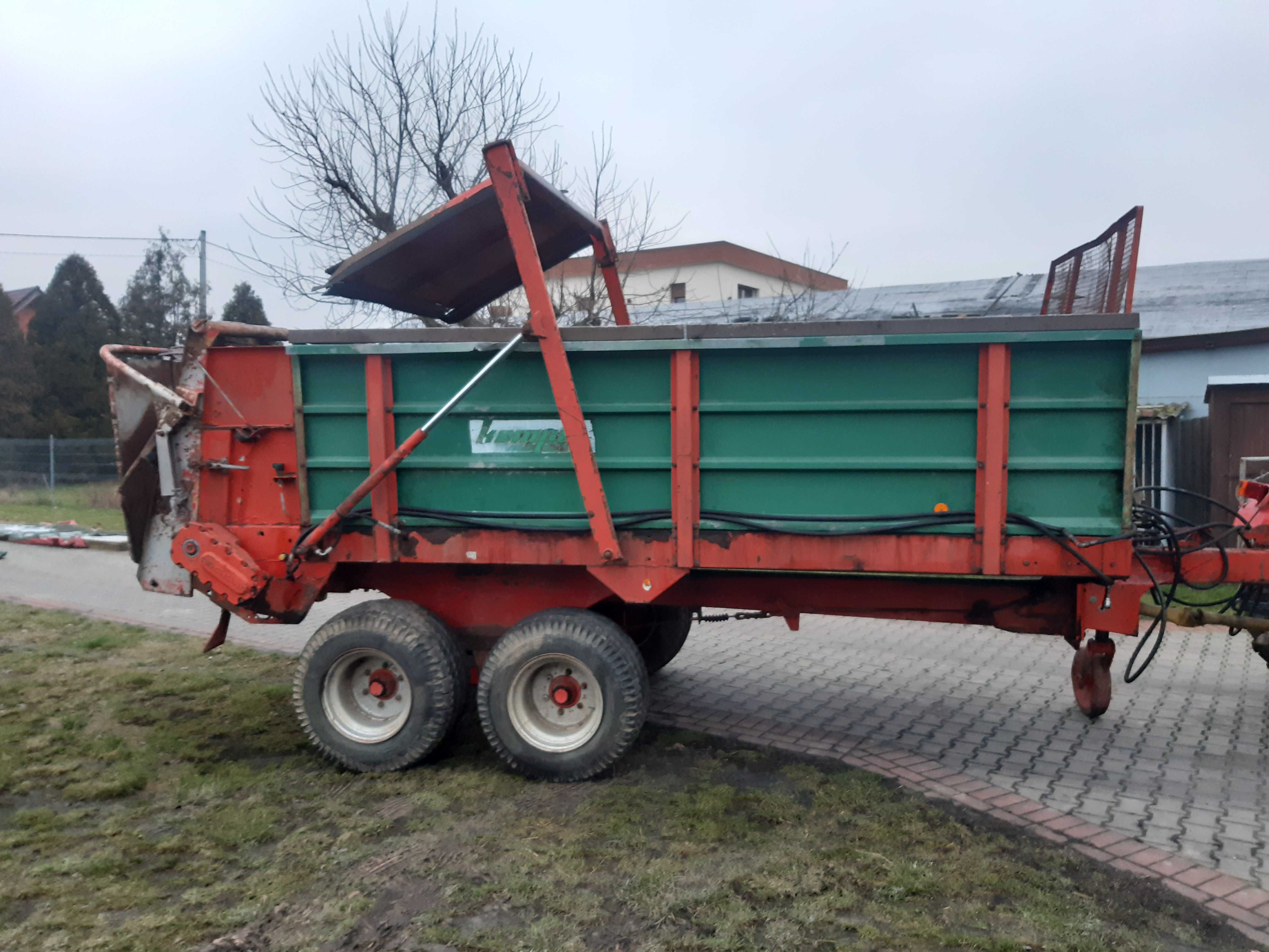 Rozrzutnik do obornika wapna Kemper 8 Ton Tandem