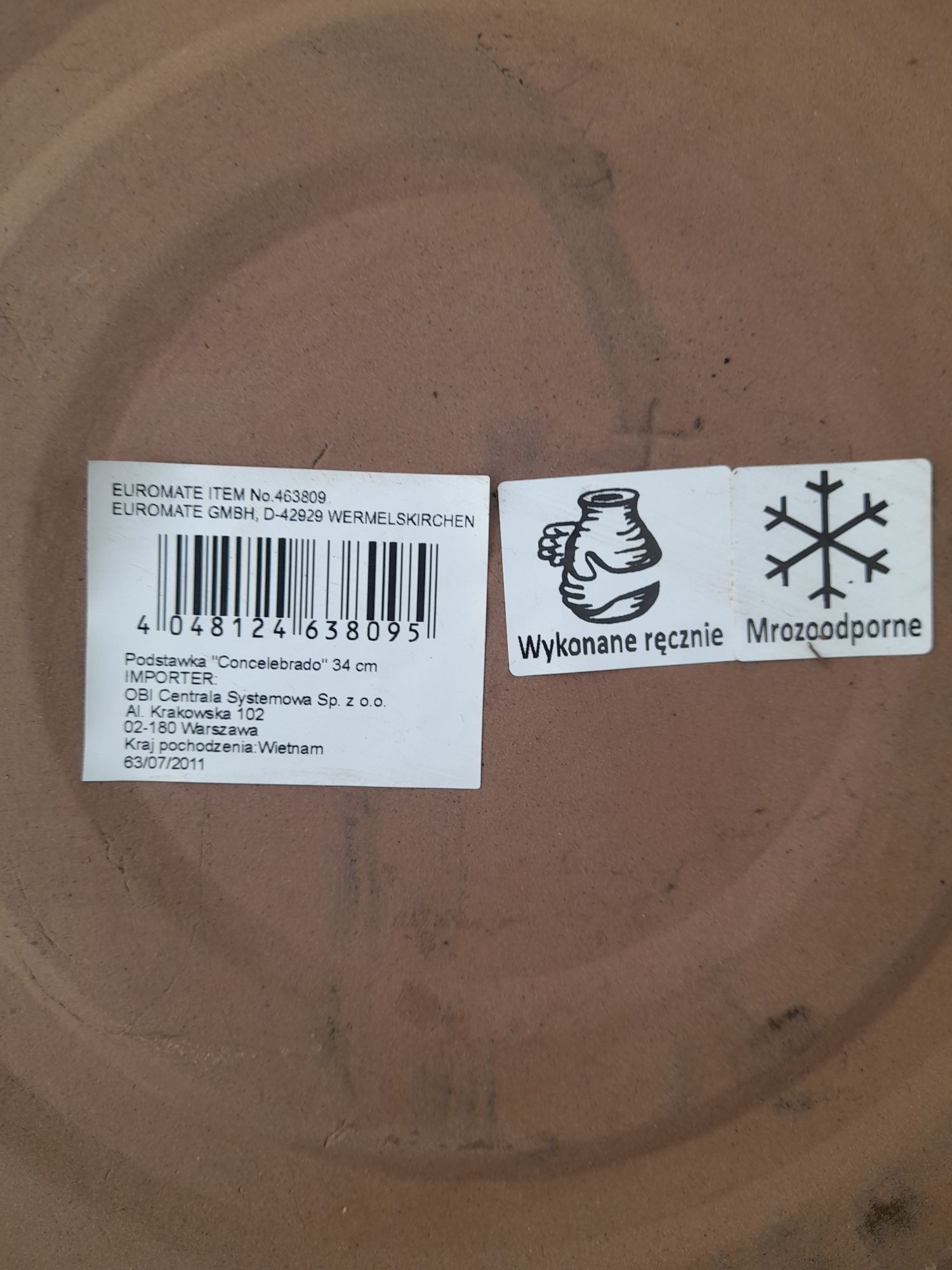 Piękna duża donica ceramiczna szkliwiona
