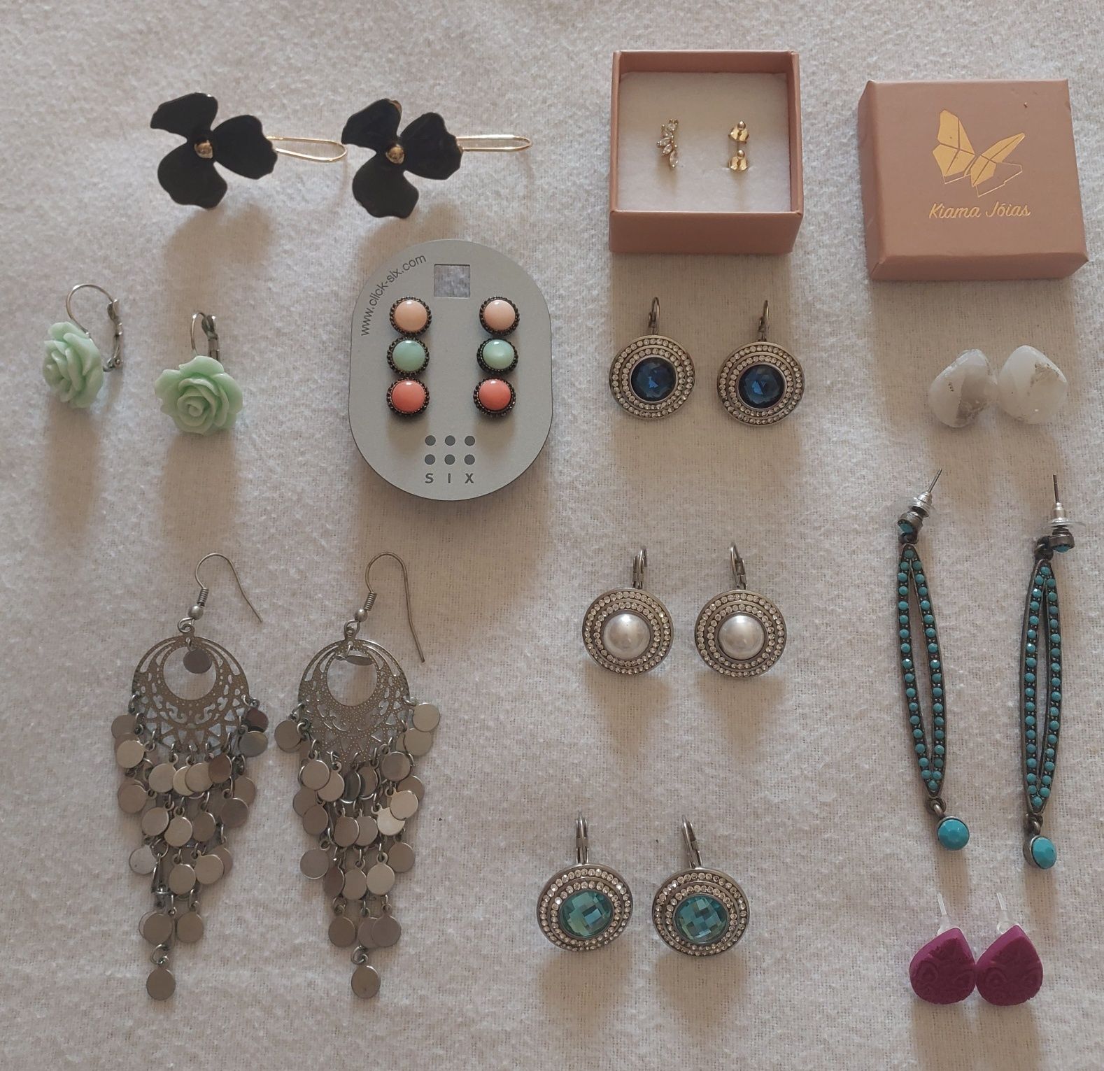 Lote 13 Pares Brincos + EarCuff
