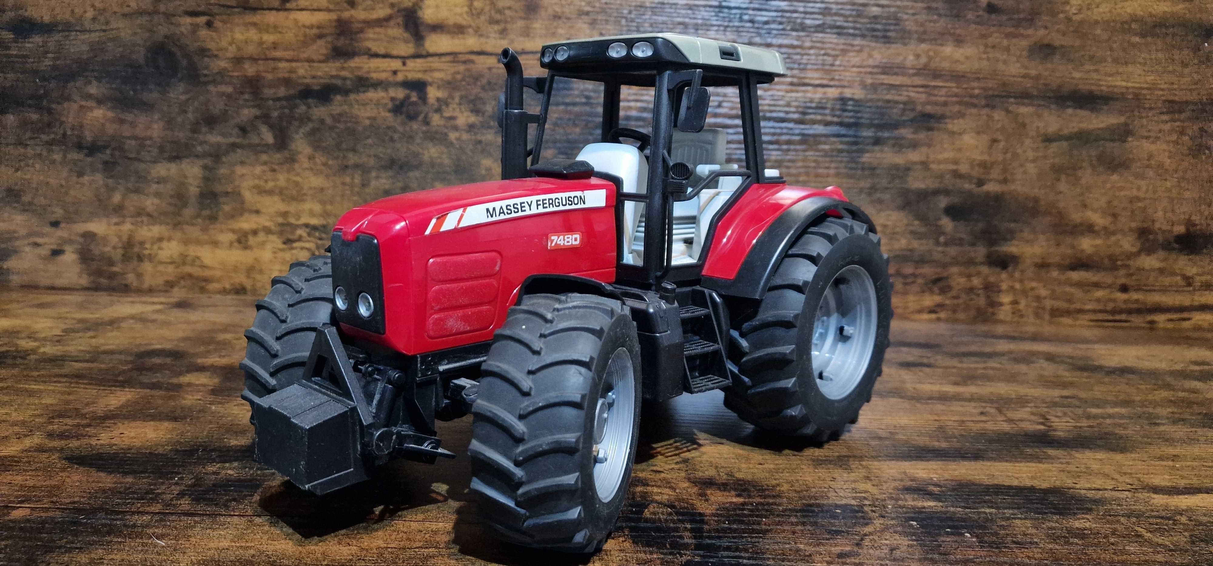 Zabawka MASSEY FERGUSON + pług Lemken