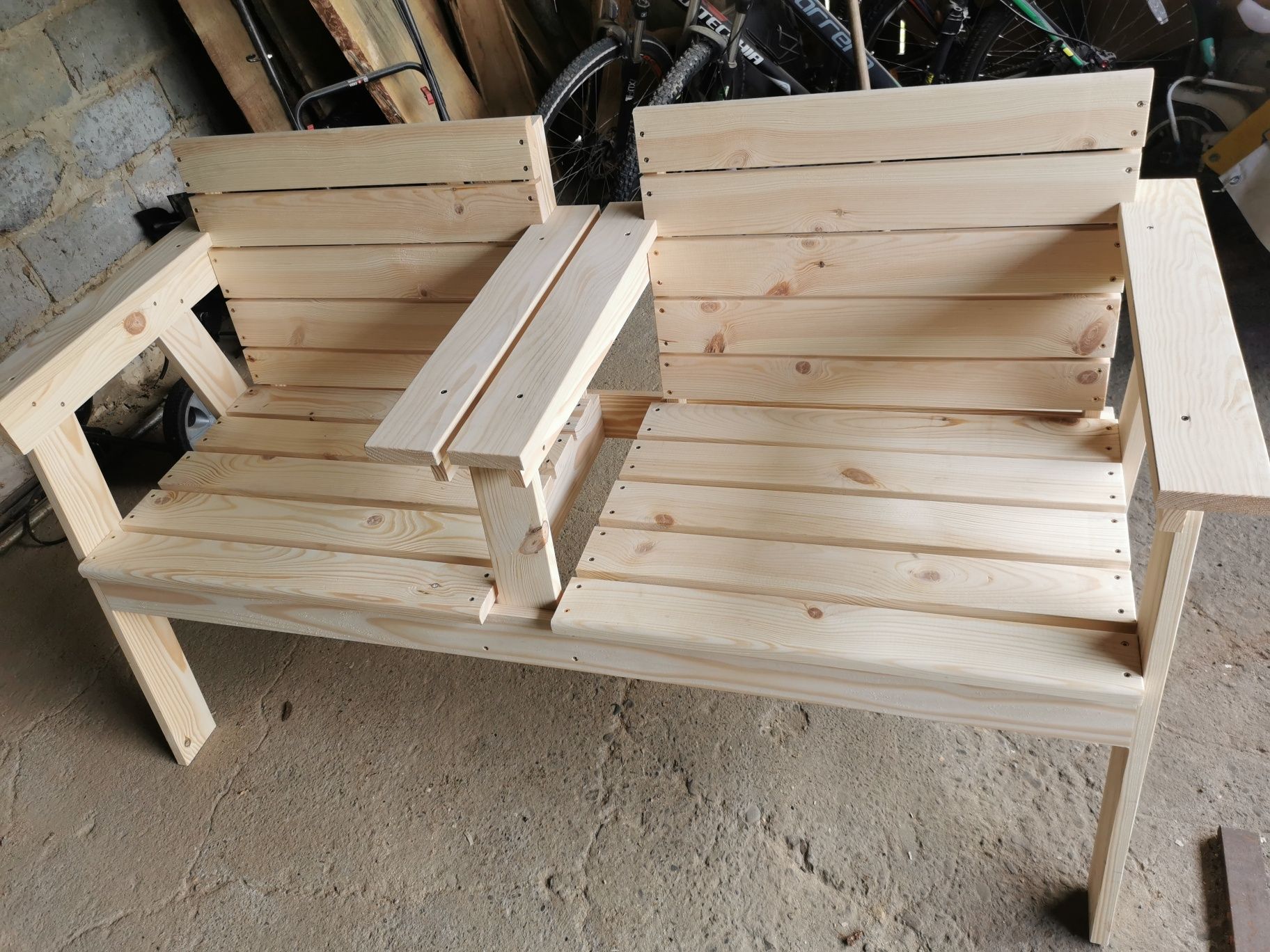 Krzesło ogrodowe fotel podwójny ławka