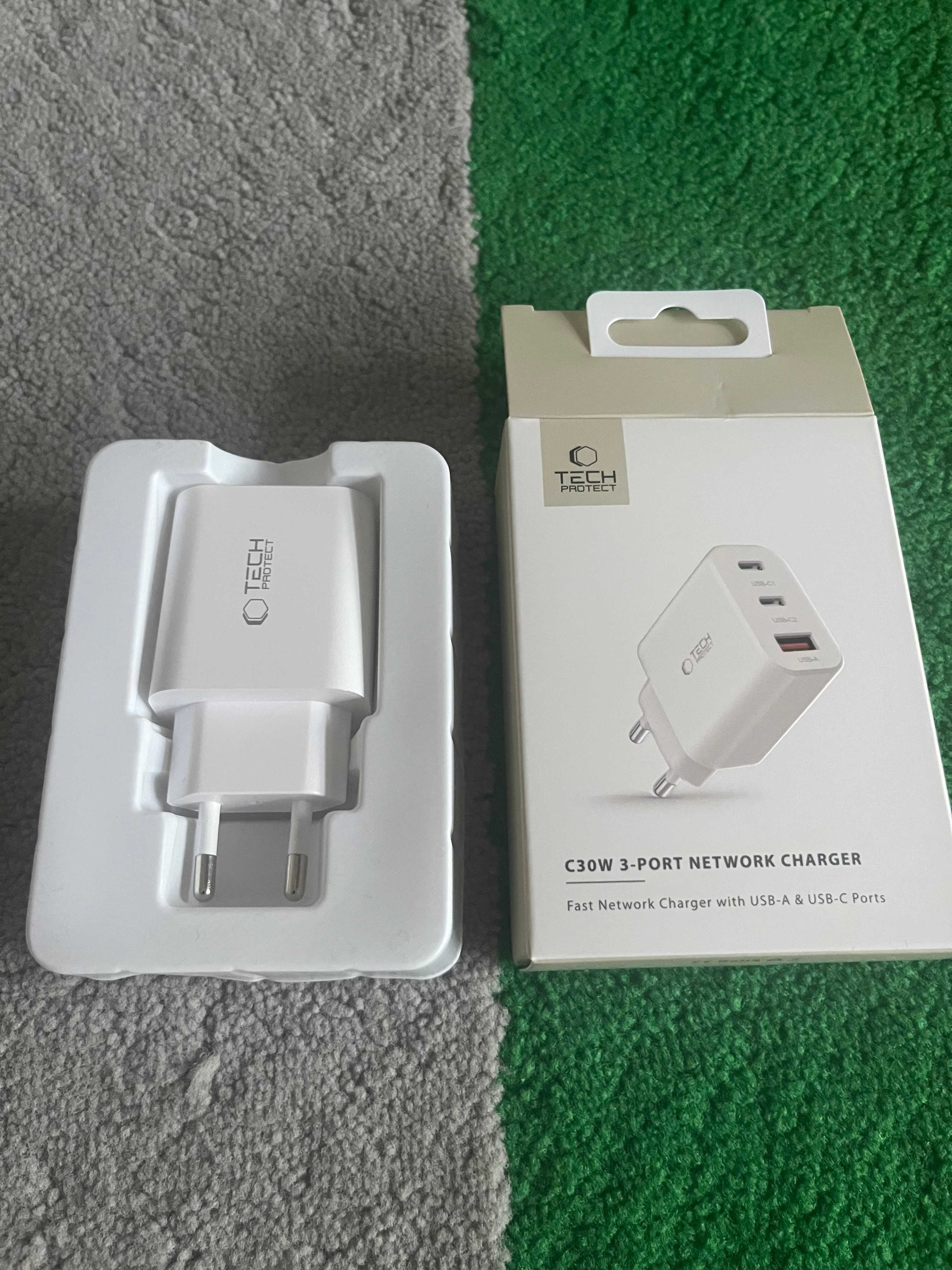 NOWA Ładowarka sieciowa Tech-Protect C30W 3-PORT Network 30W USB-C
