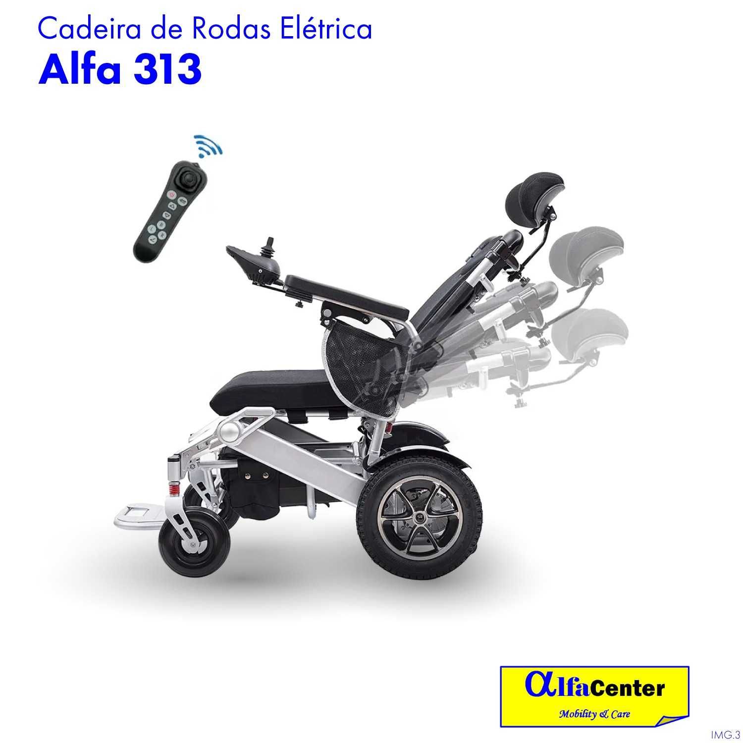 Cadeira de rodas elétrica Alfa 313 - NOVA