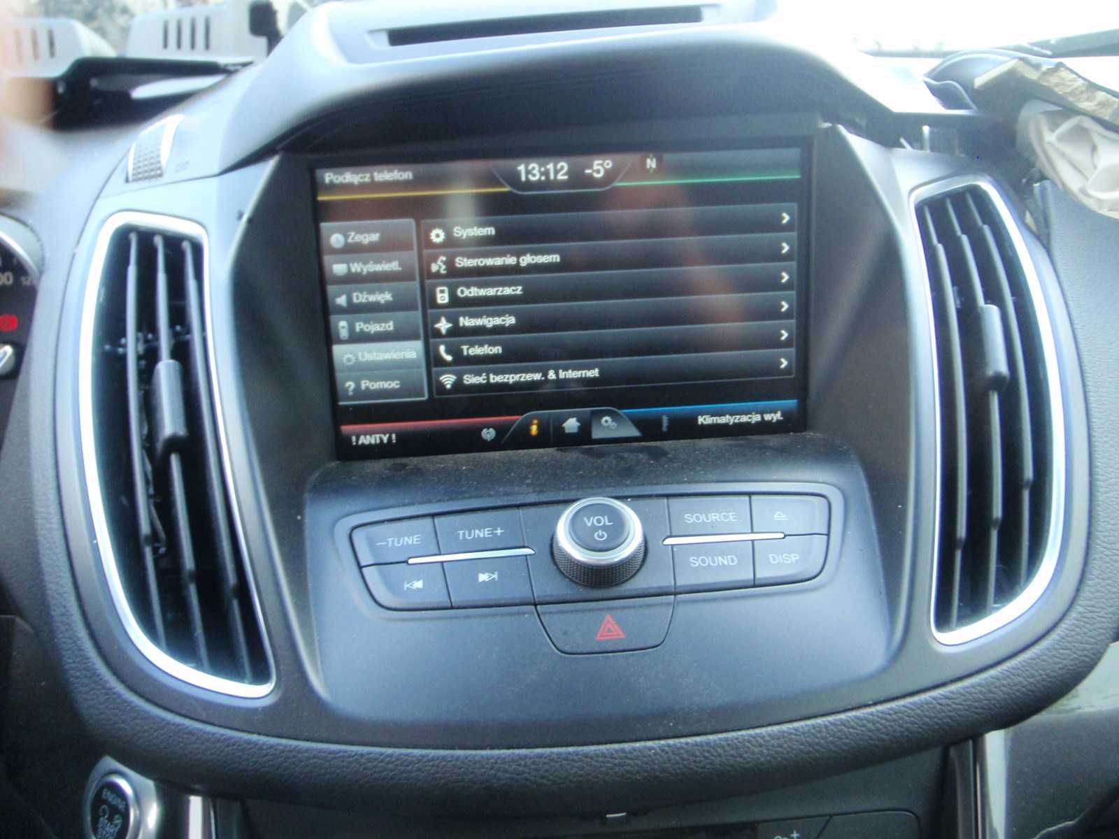 Ford Kuga mk 2,C-MAX Radio Sync 2 polskie menu nawigacja