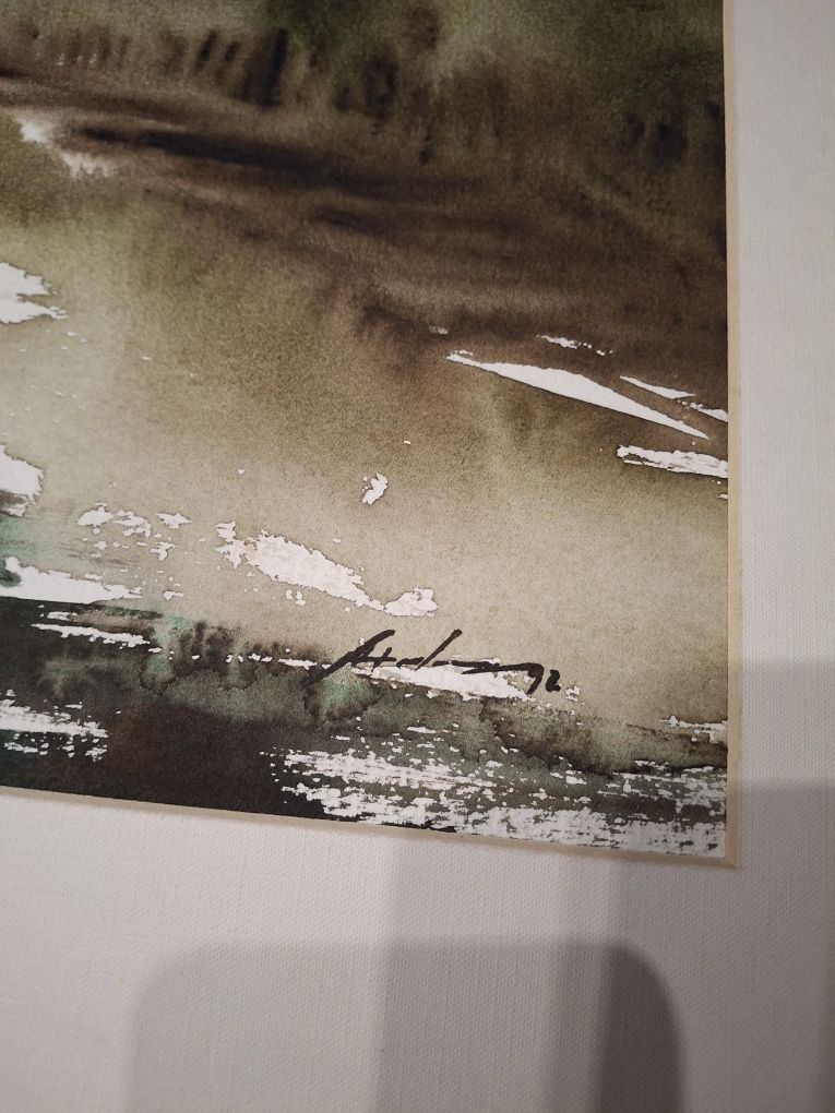António Neves grande aguarela Douro ? Pintura