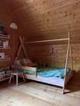 Łóżko Smartwood tipi 90x160 + materac AloeVera FDM