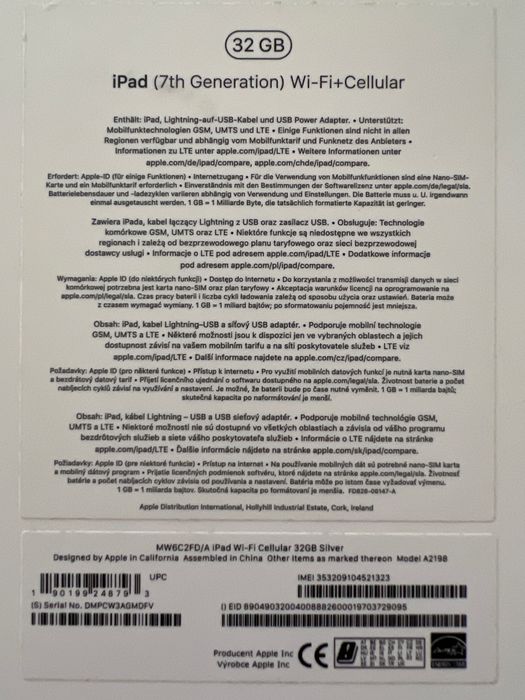 Apple Ipad Air wi-fi cellular