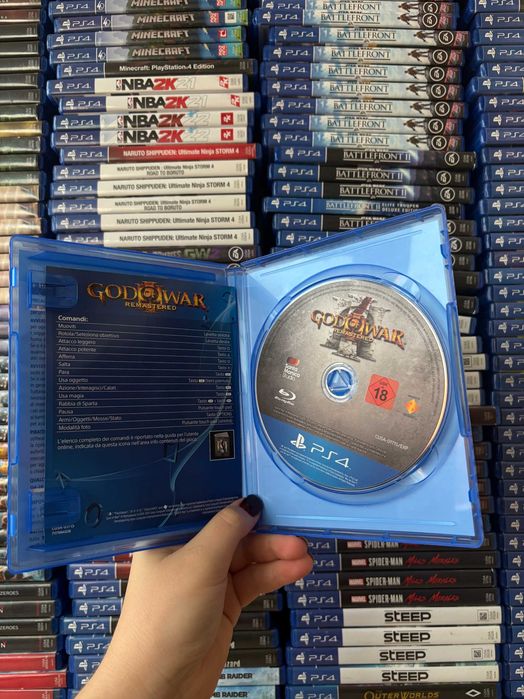 Гра God of War Remastered на ps4, диск з грою на пс 4, ліцензія
