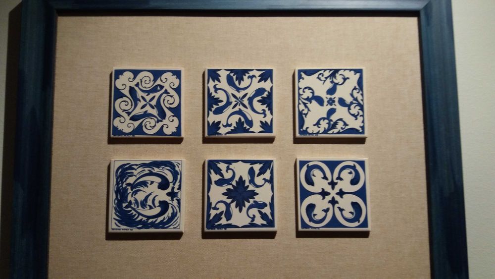 Quadro com azulejos motivos Expo 98.