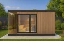 Sauna ogrodowa z domkiem gospodarczym – 500x245cm  – Oświęcim/okolice