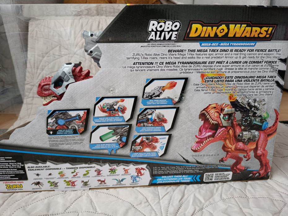 Dinozaur interaktywny robot alive mega rex zabawka Zuru Nowy