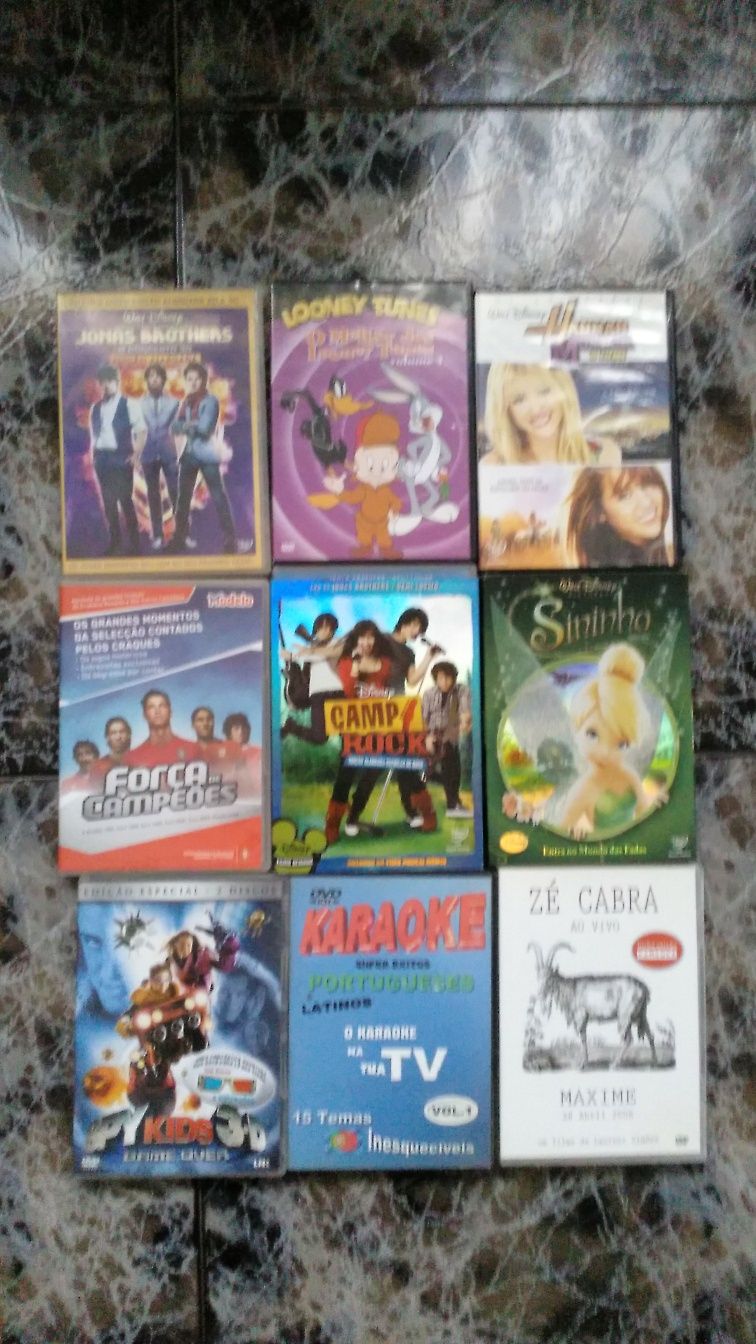 33 DVDs originais 2,5 euros cada