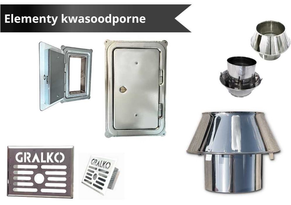 Komin systemowy 4m K fi 200 GRALKO IZOLOWANY System Kominowy