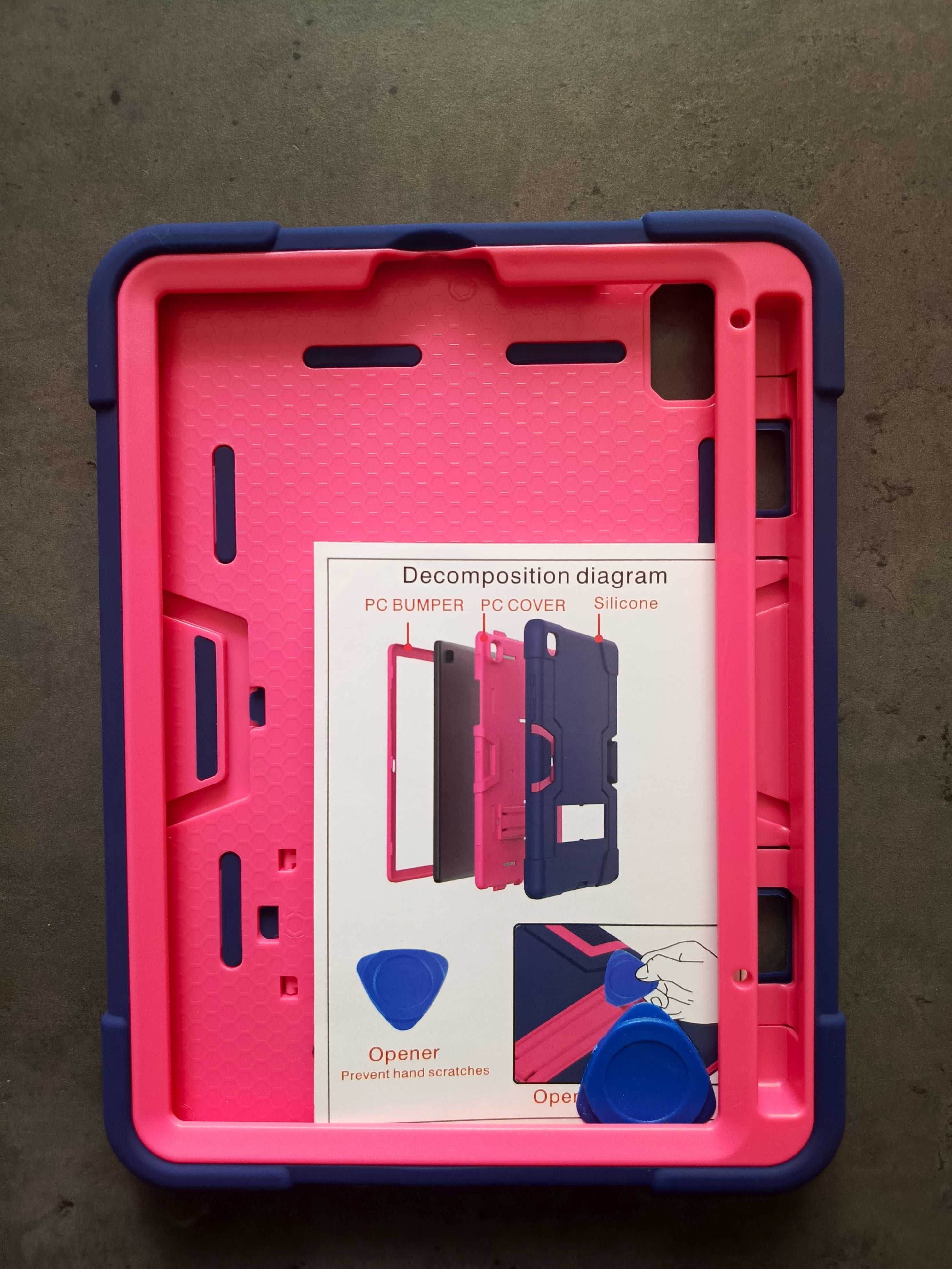 Etui Obudowa na Apple iPad Mini 6 8.3 Pancerny Granatowy Różowy