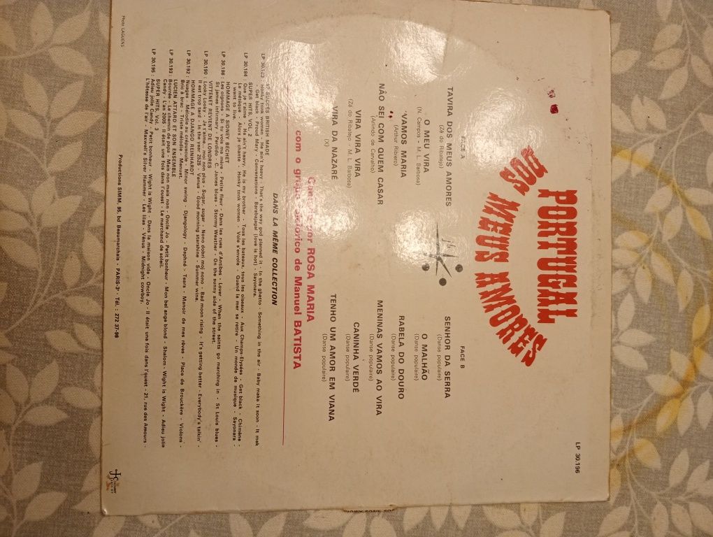 Vinil LP Portugal dos meus amores