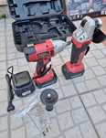 Kit de rebarbadora e máquina de impacto com Baterias LITHIUM de 36V