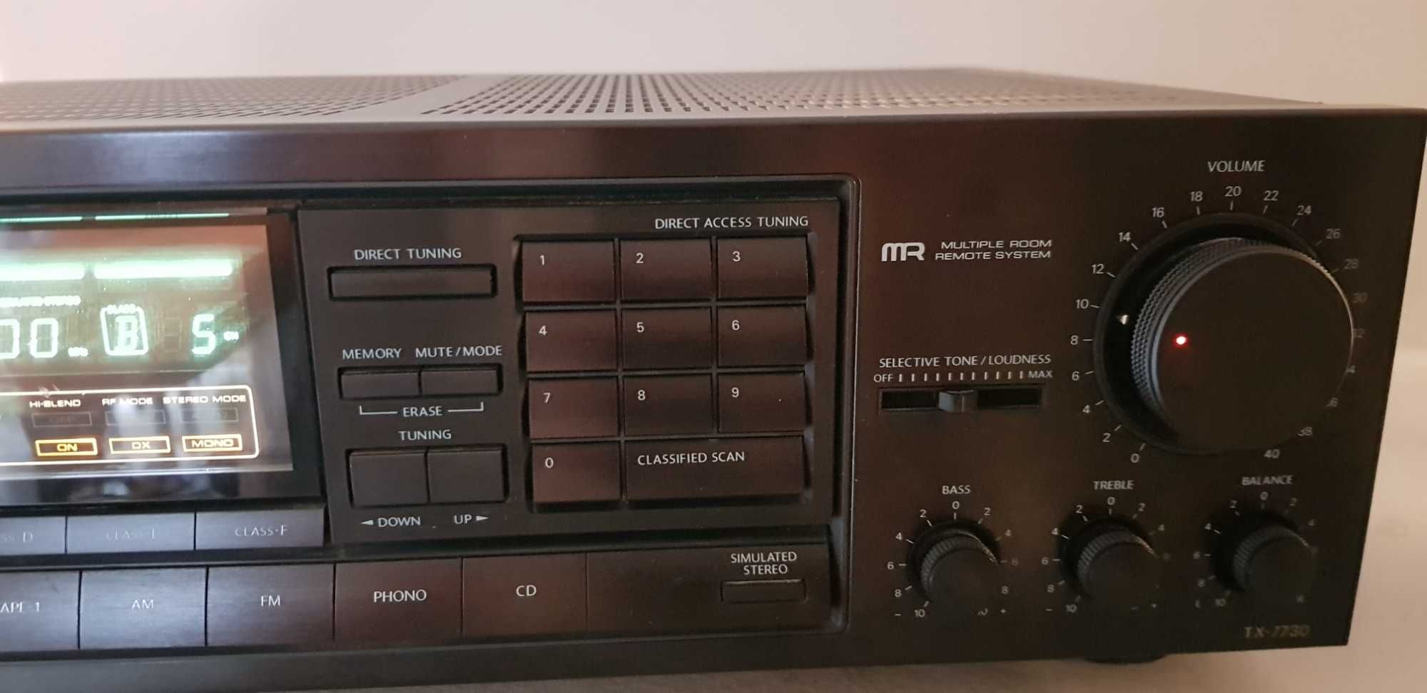 Amplituner ONKYO TX 7730 PILOT w zestawie real foto.