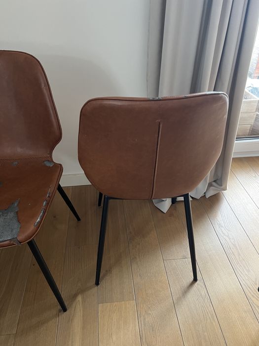 komplet krzeseł westwing uszkodzone