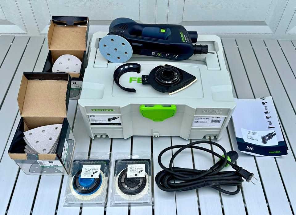 Szlifierka Festool RO 90 DX FEQ - Pełny Zestaw!