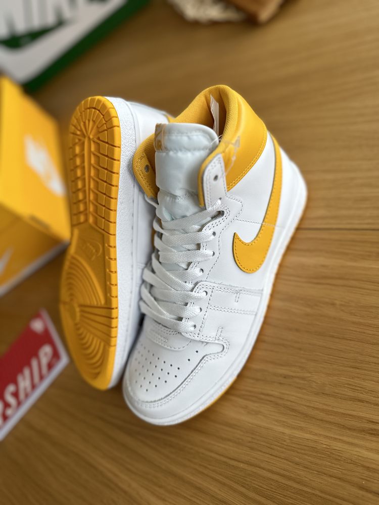 Nike Jordan 1 Air Ship SP biało żółte University Gold r. 42 i inne