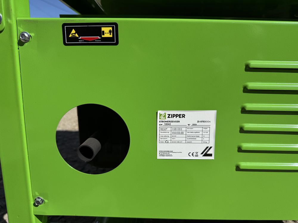 Новый Генератор Zipper ZI-STE8004 трехфазный 8 кВт