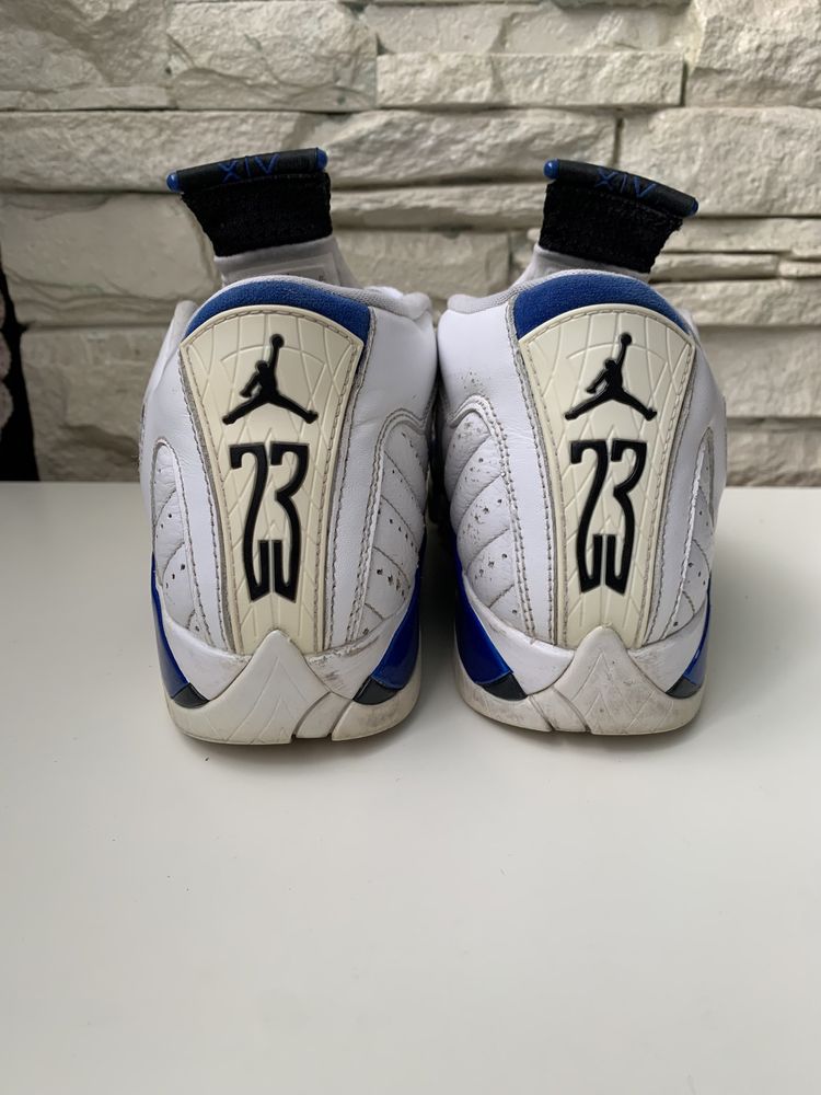 Кросівки Nike Air Jordan 14 Retro White Hyper Royal