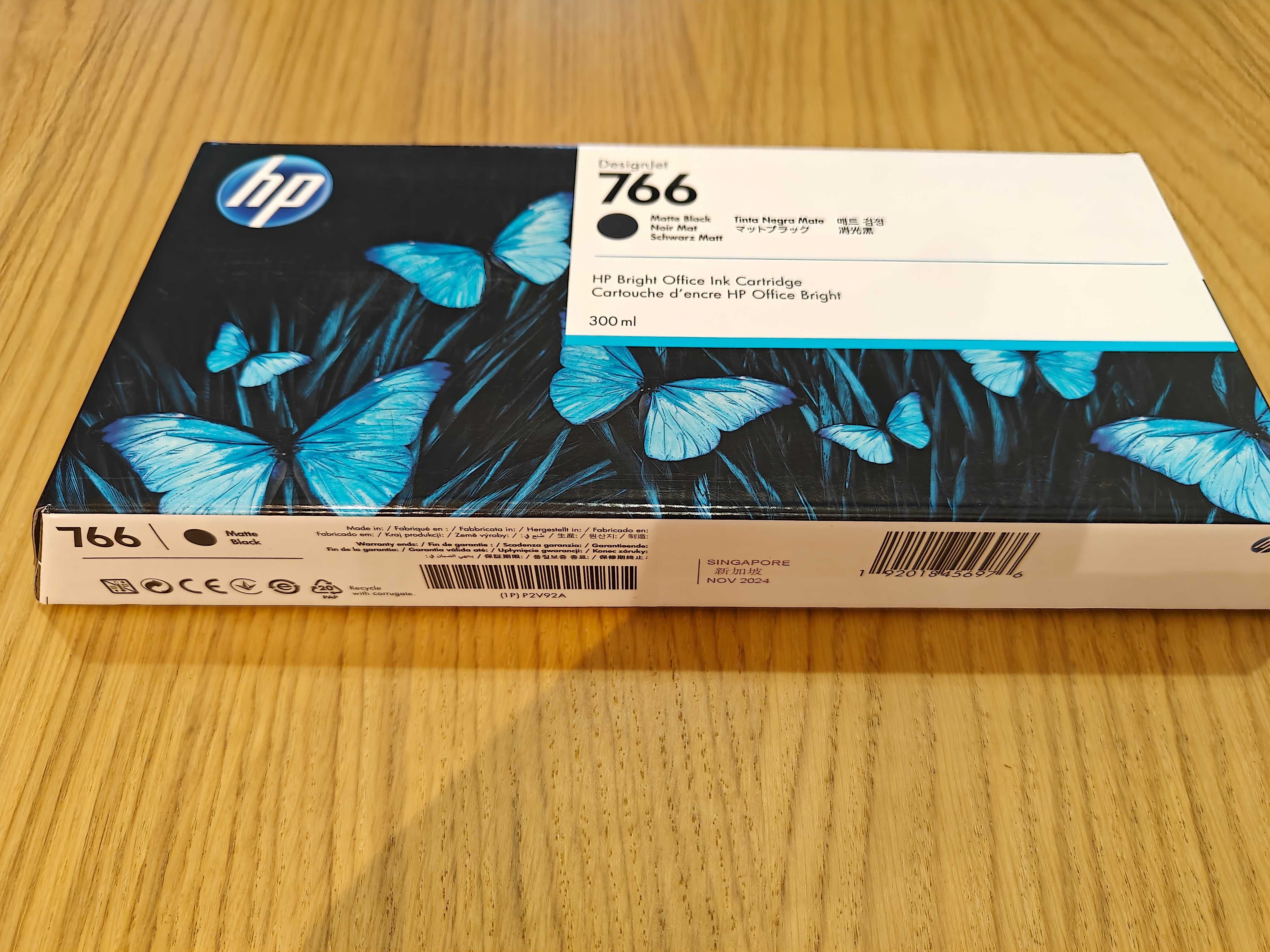 HP 766 Matte Black 300ml XL 3600