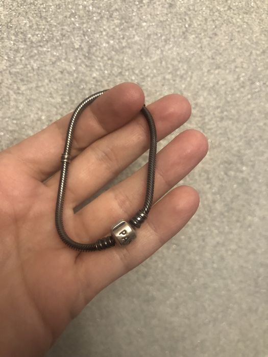 Цепочка браслет шармы pandora раритет биколор