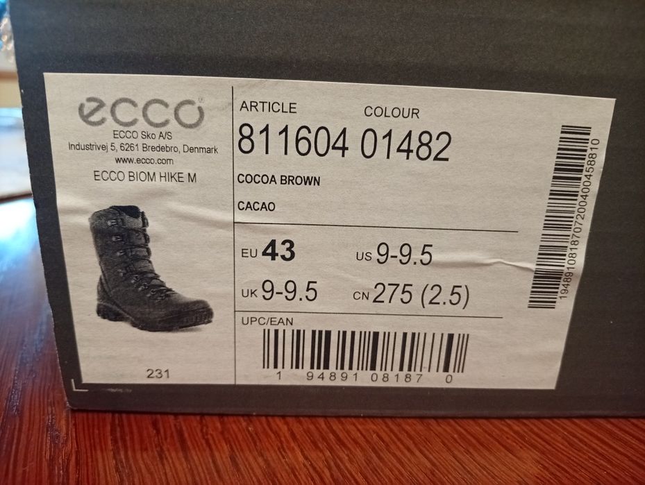 Ecco biom 43 gore-tex