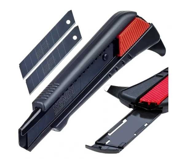 Nożyk do tapet z hakiem SENDI ULTRA BLADE 18 mm  - Zestaw 2 sztuki*