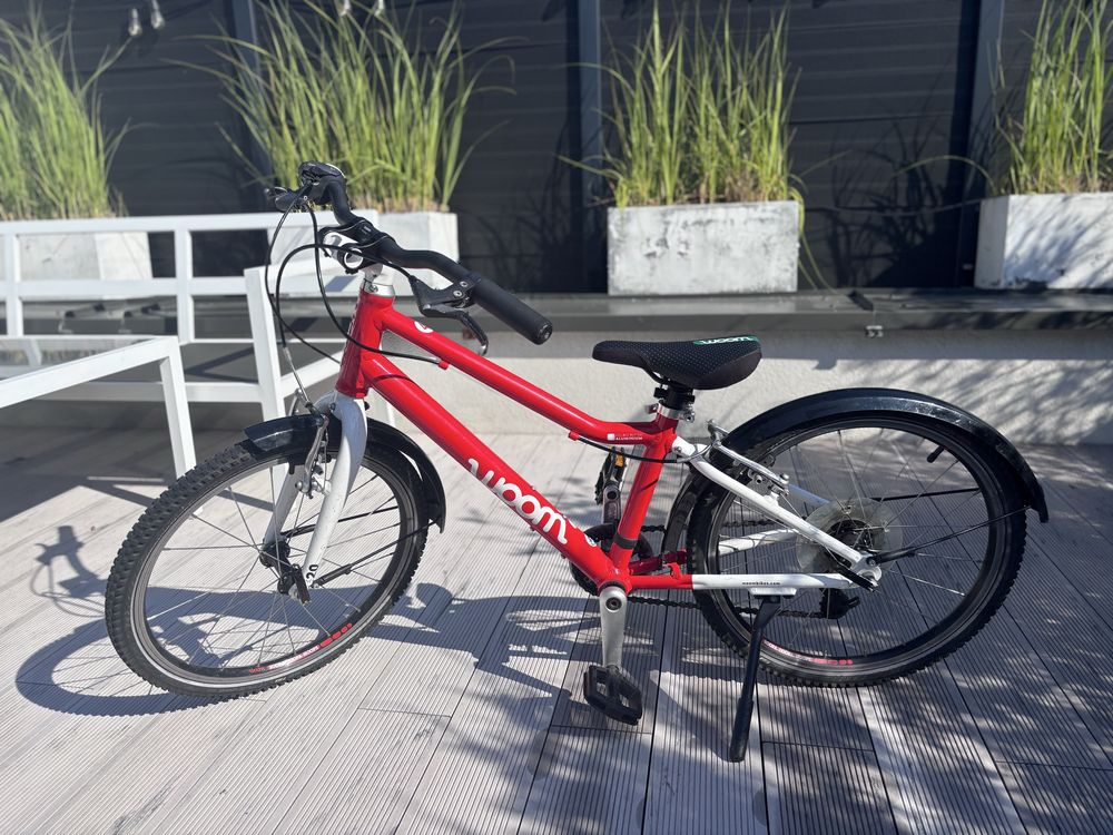 Woom 4 z dodatkowym siodełkiem na 53 cm