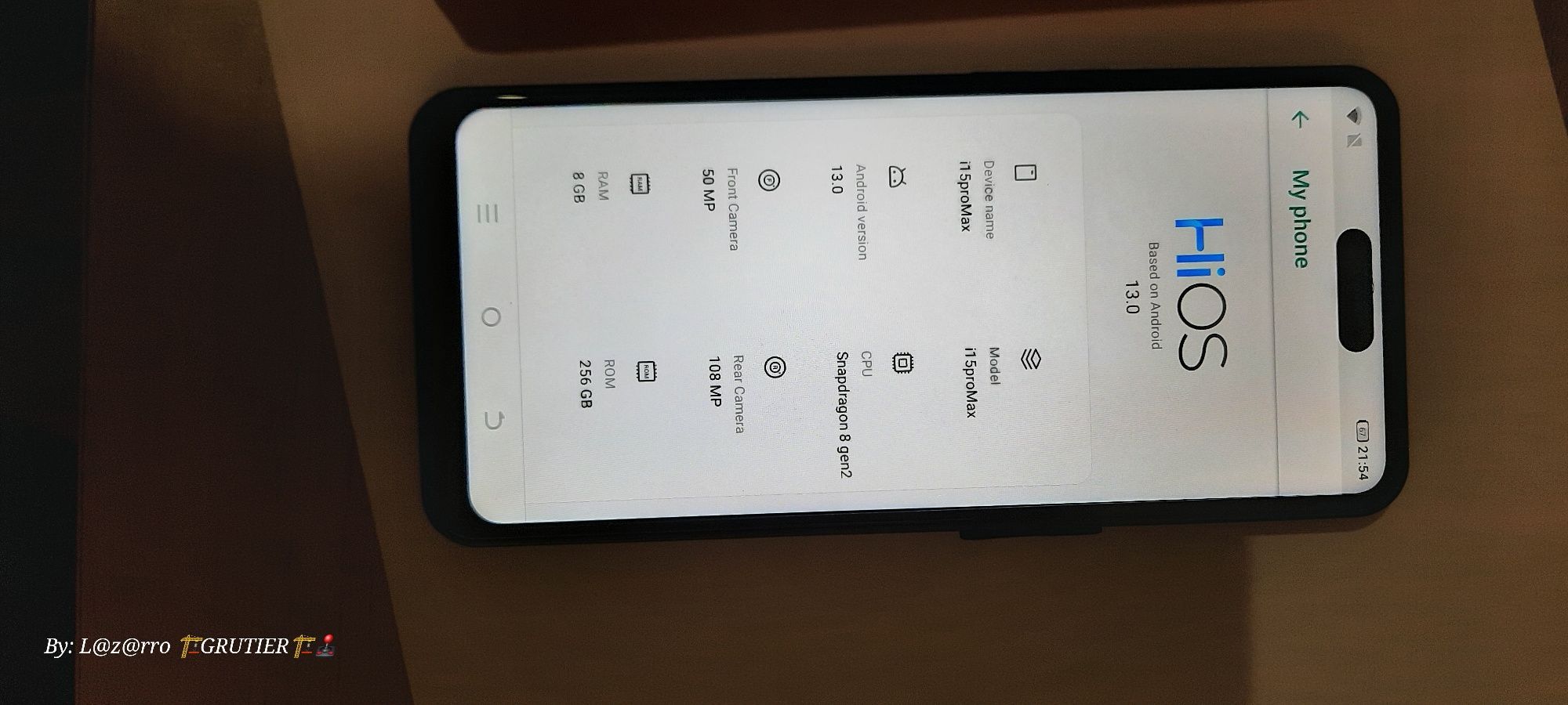Smartphone Veanxin I15 Pro Max 5G 8gb + 256gb novo